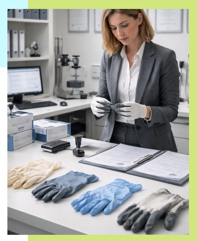 Сертификация перчаток в Дагестанских Огнях от 8775 р. | Алешин-Дгс