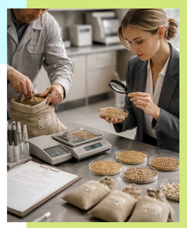 Сертификация зерна в Дагестанских Огнях по цене от 15485 р. | Алешин-Дгс