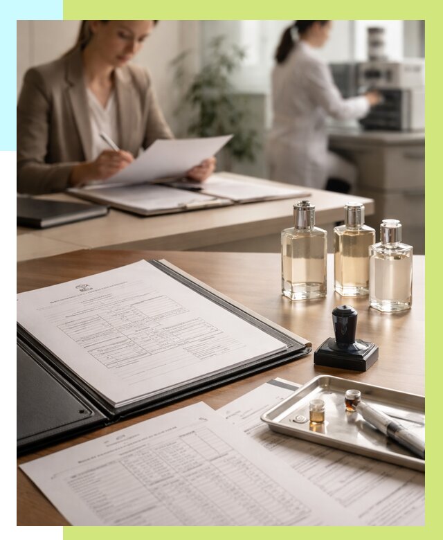 Сертификация парфюмерии в Дагестанских Огнях от 15485 р. | Алешин-Дгс