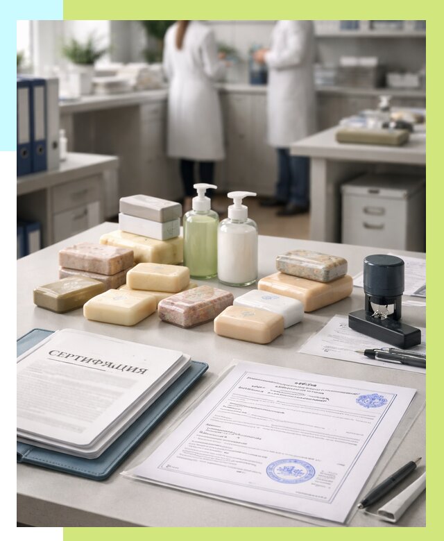 Сертификация мыла и сертификат на мыло в Дагестанских Огнях от 12388 | Алешин-Дгс