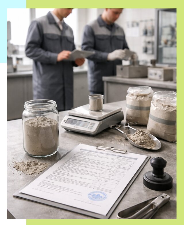 Сертификация цемента в Дагестанских Огнях от 20646 р. | Алешин-Дгс