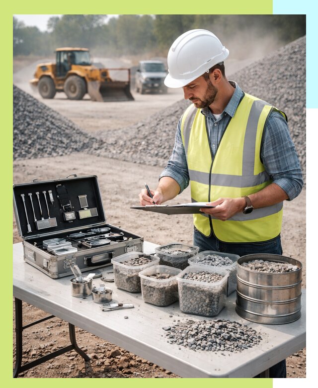 Сертификация щебня в Дагестанских Огнях по ГОСТу и техническим требованиям