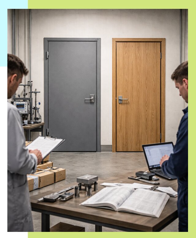 Сертификация дверей в Дагестанских Огнях от 8258 р. под ключ | Алешин-Дгс