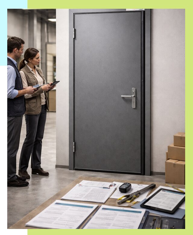 Сертификация противопожарных дверей в Дагестанских Огнях от 9291 р. | Алешин-Дгс