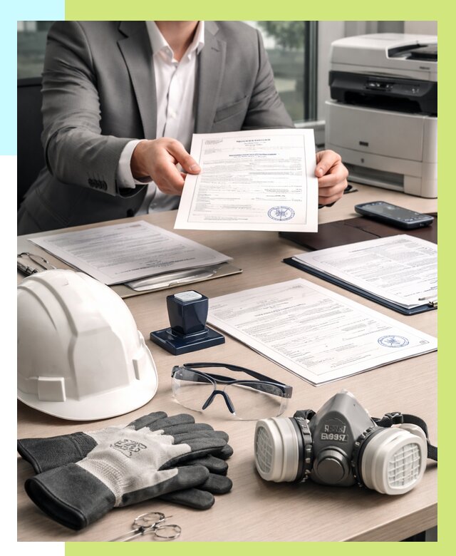 Сертификация СИЗ в Дагестанских Огнях от 15485 р. | Алешин-Дгс оформить