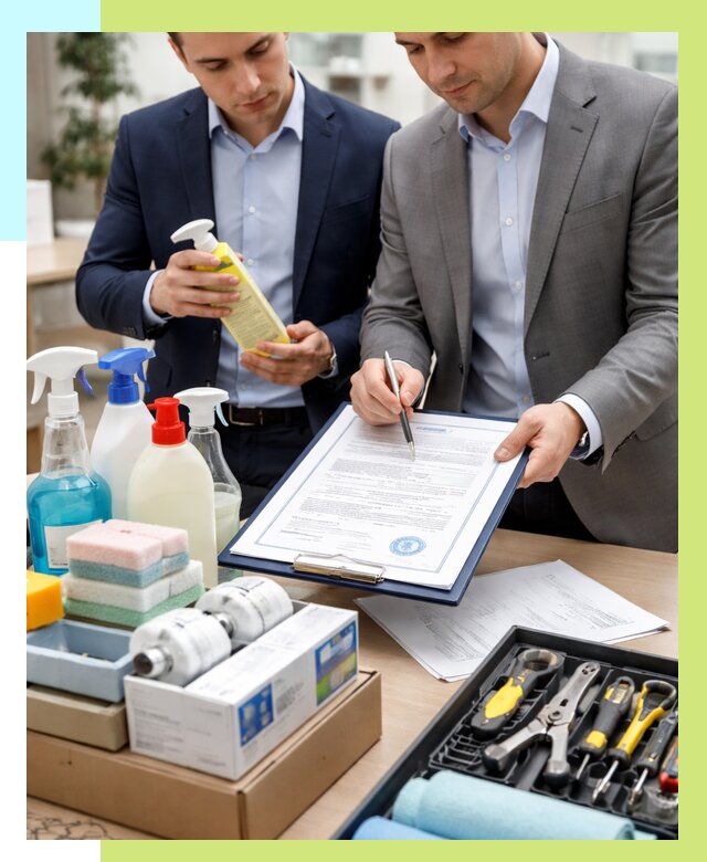 Сертификация хозяйственных товаров в Дагестанских Огнях, от 18581 р. |Алешин-Дгс