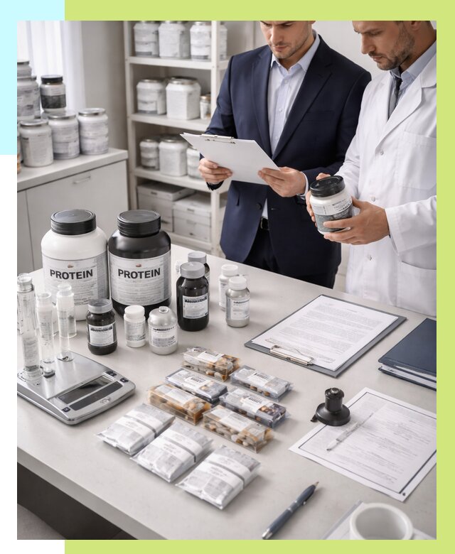 Сертификация спортивного питания в Дагестанских Огнях от 15485 р., Алешин-Дгс