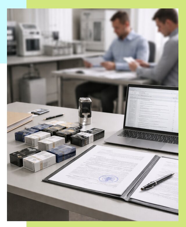 Сертификация сигарет под ключ в Дагестанских Огнях от 46454 р. | Алешин-Дгс