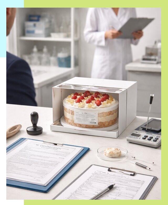 Сертификация тортов в Дагестанских Огнях от 9291 р. заказать | Алешин-Дгс