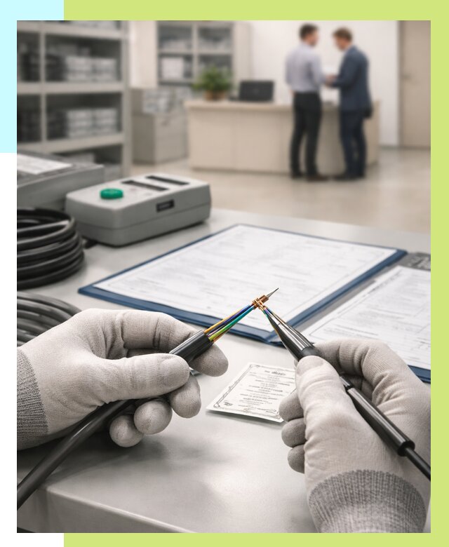 Сертификация провода в Дагестанских Огнях от 18581 р. в Алешин-Дгс