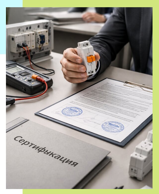 Сертификация выключателей под ключ в Дагестанских Огнях от 15485 р. | Алешин-Дгс