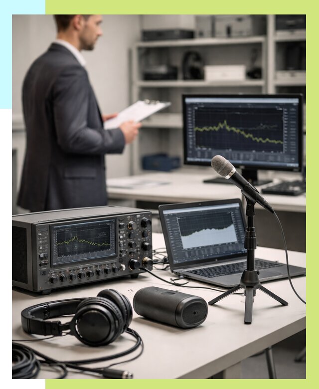 Сертификация аудиотехники в Дагестанских Огнях от 15485 р., Алешин-Дгс