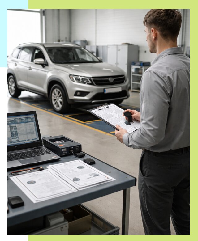 Сертификация транспортных средств в Дагестанских Огнях от 12388 р. | Алешин-Дгс