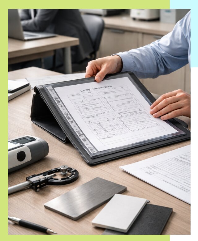 Оформление паспорта материала для продукции в Дагестанских Огнях