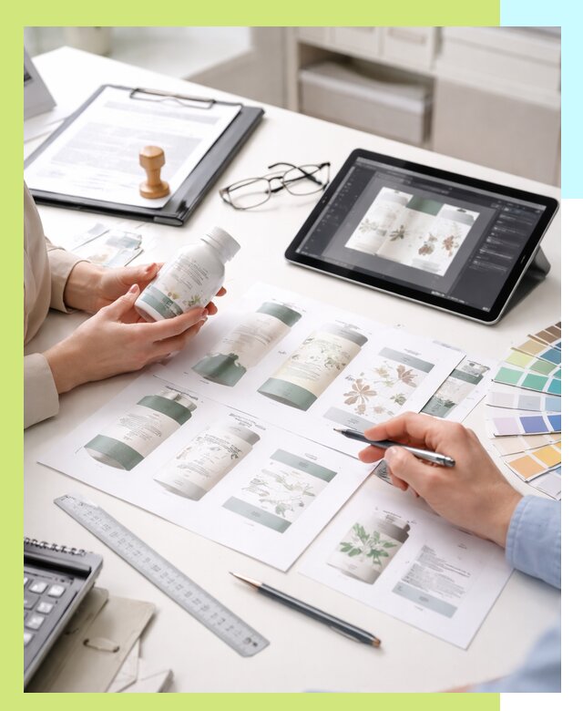 Профессиональная разработка дизайна и текста этикетки продукции в Дагестанских Огнях