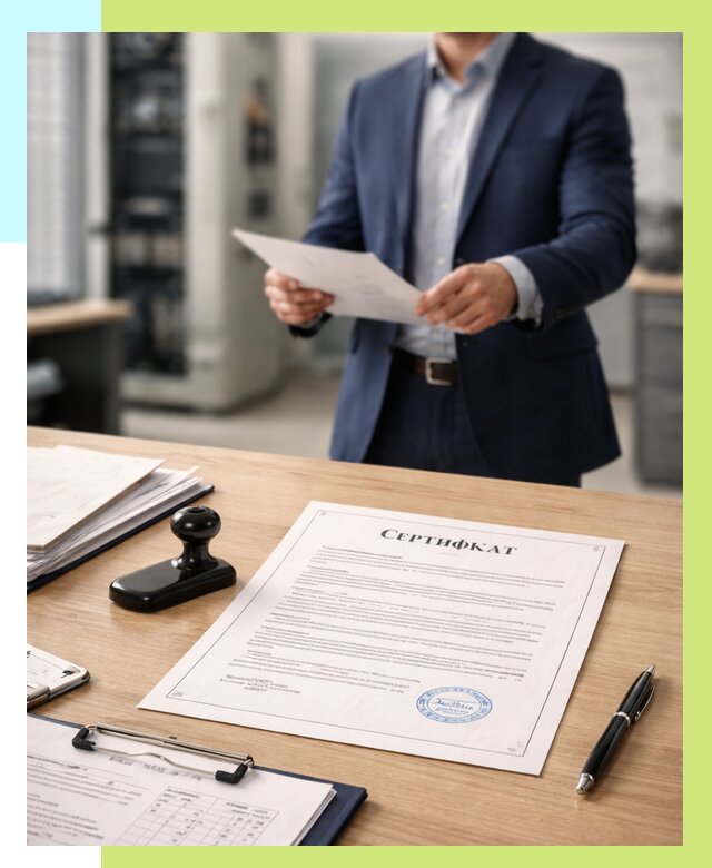 Сертификат на оборудование в Дагестанских Огнях от 15485 р. | Алешин-Дгс