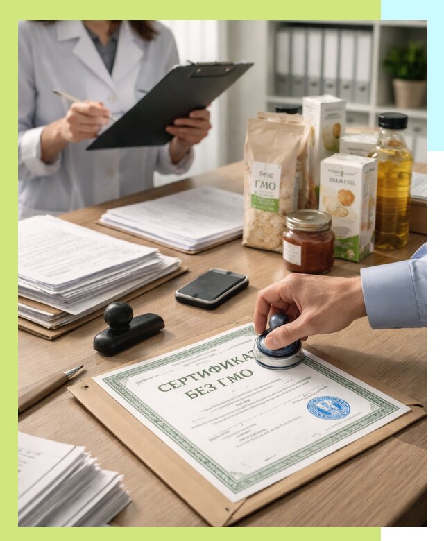 Получение сертификата Без ГМО для продукции в Дагестанских Огнях