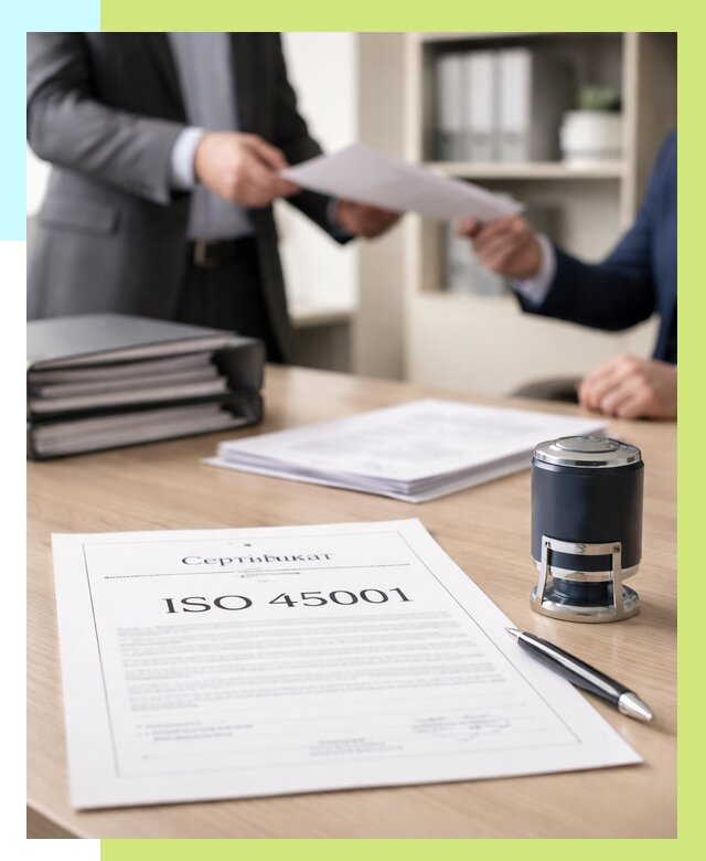 Сертификат ISO 45001 в Дагестанских Огнях под ключ от 46454 р. | Алешин-Дгс