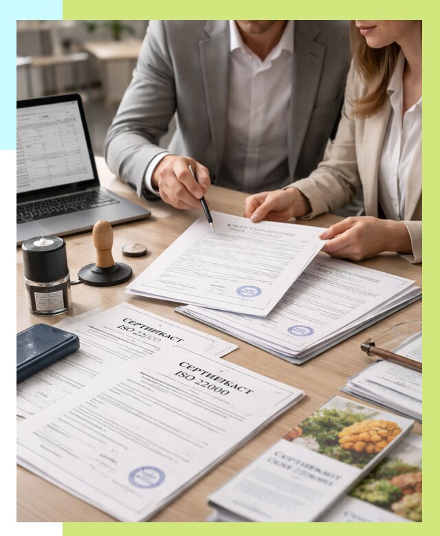 Сертификат ISO 22000 в Дагестанских Огнях от 41292 р. под ключ | Алешин-Дгс