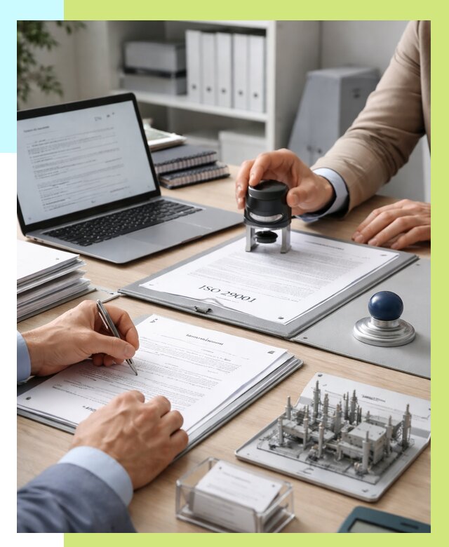 Сертификат ISO 29001 в Дагестанских Огнях под ключ от 77423 р. | Алешин-Дгс