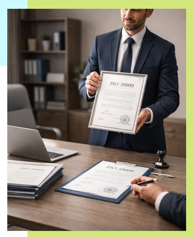 Сертификат ISO 20000 в Дагестанских Огнях под ключ от 123876 р., Алешин-Дгс